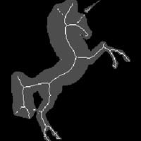 Morphological skeleton of a unicorn